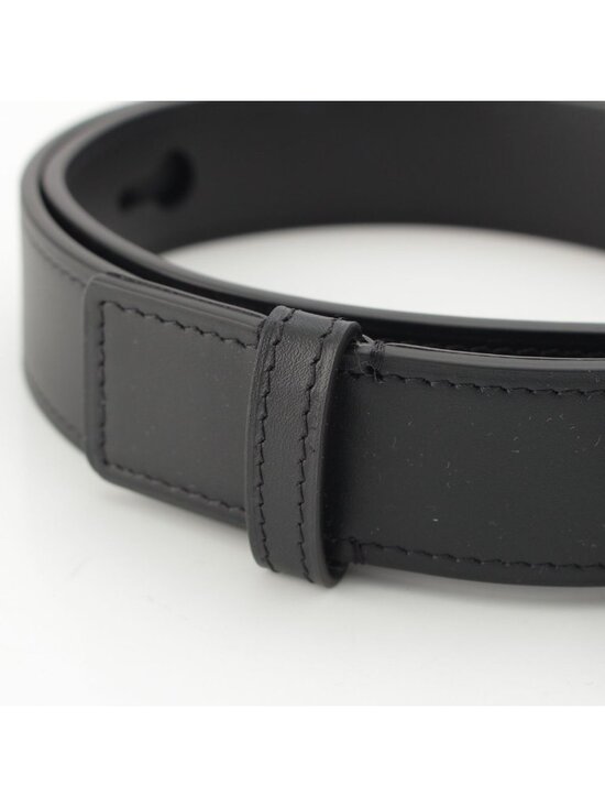 Loewe Leather Embossed Logo Belt Black main image 9